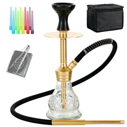 The Nomad – Gold Mini Hookah Set
