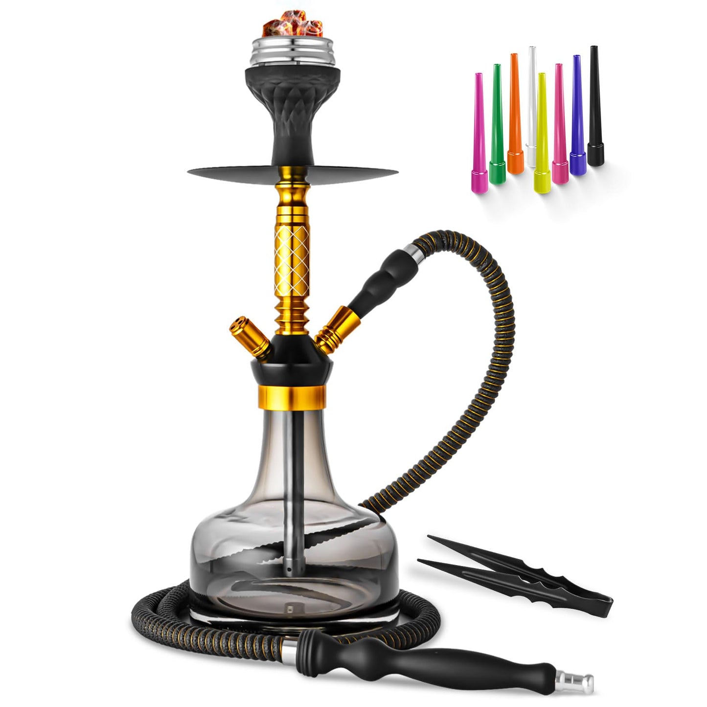 The Emperor – 19" Modern Aluminum Hookah